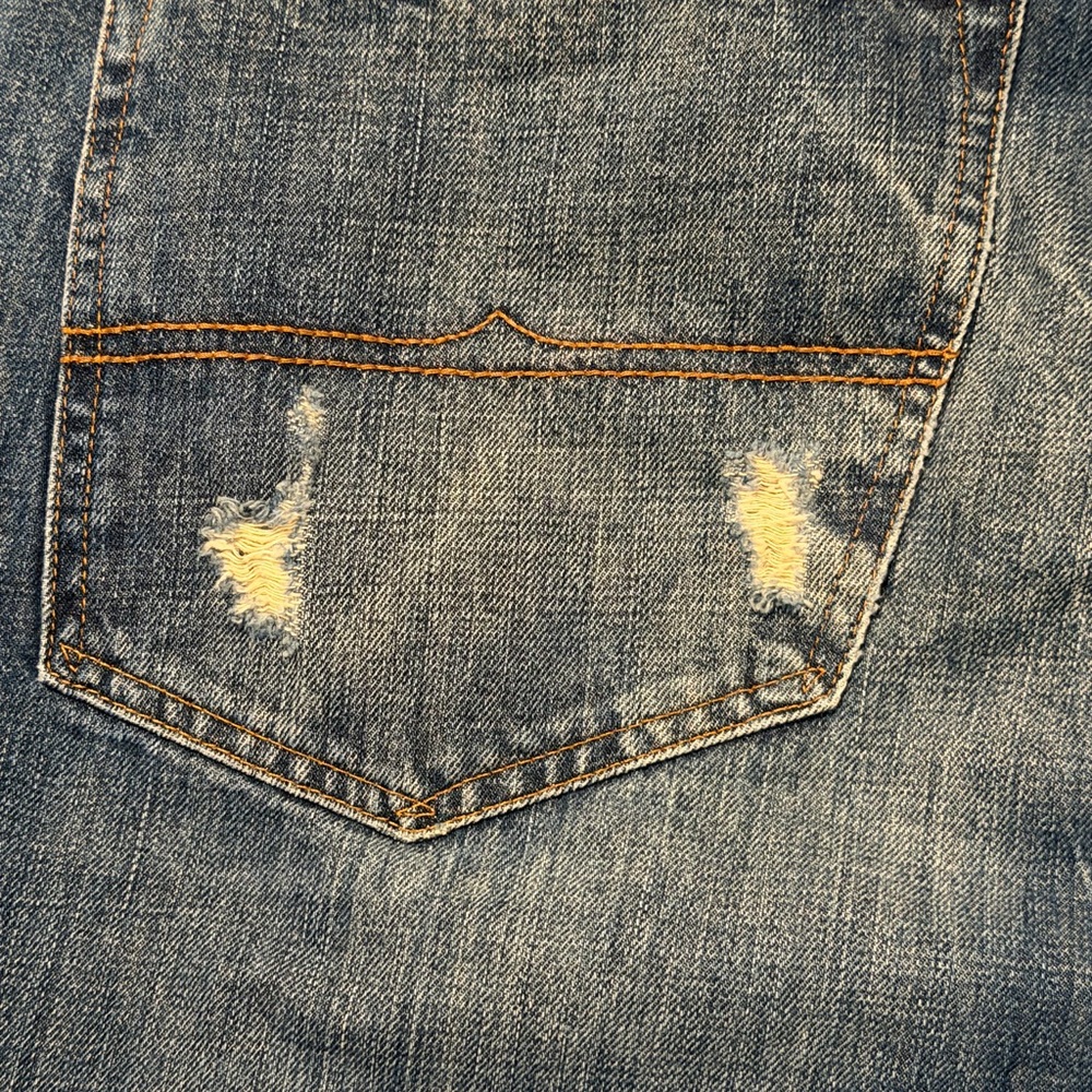Ralph Lauren Denim & Supply Straight Leg Flag Logo Men's 40x30 Distressed Jeans - Picture 7 of 8